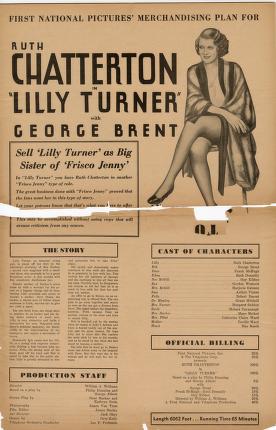 Pressbook for Lilly Turner  (1933)
