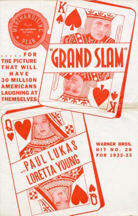 Pressbook for Grand Slam  (1933)