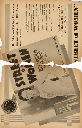 Pressbook for Street of Women  (1932)