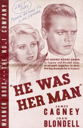 Pressbook for He Was Her Man  (1934)